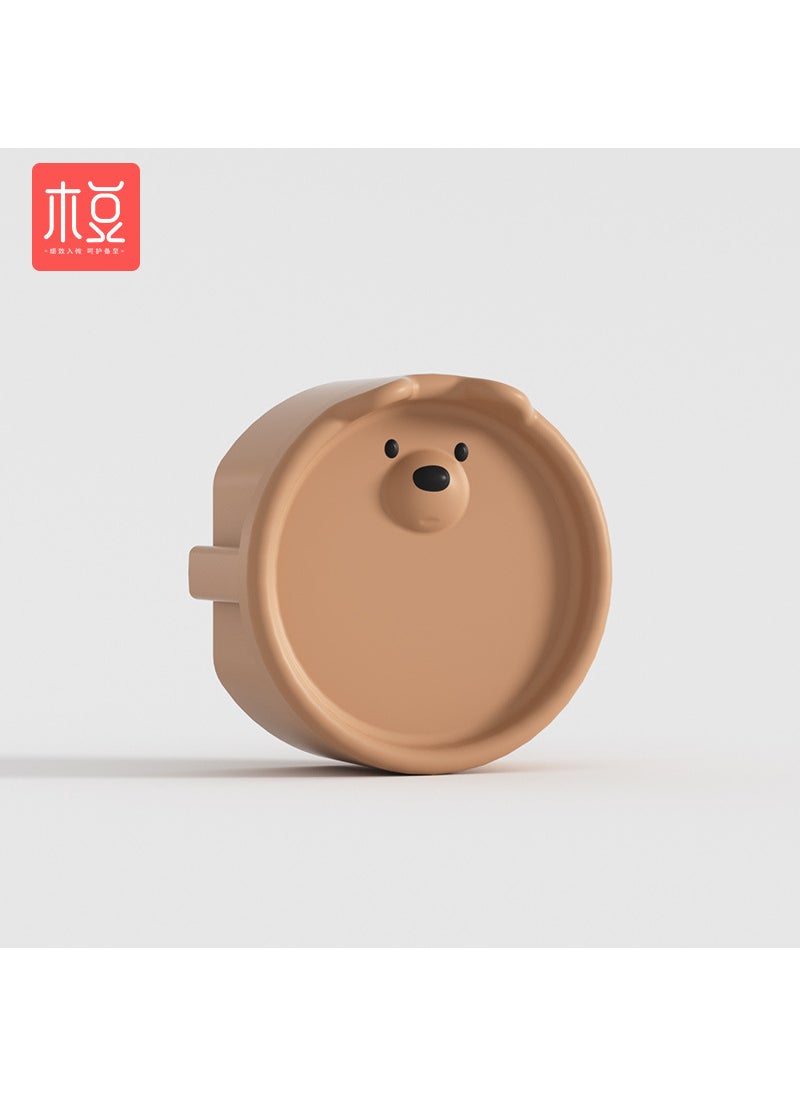 Silicone material European style South Korea 2 phase feet 2 hole baby electric shock protection children 2 round hole socket power protection cover Coffee