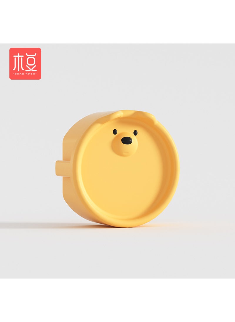 Silicone material European style South Korea 2 phase feet 2 hole baby electric shock protection children 2 round hole socket power protection cover Yellow