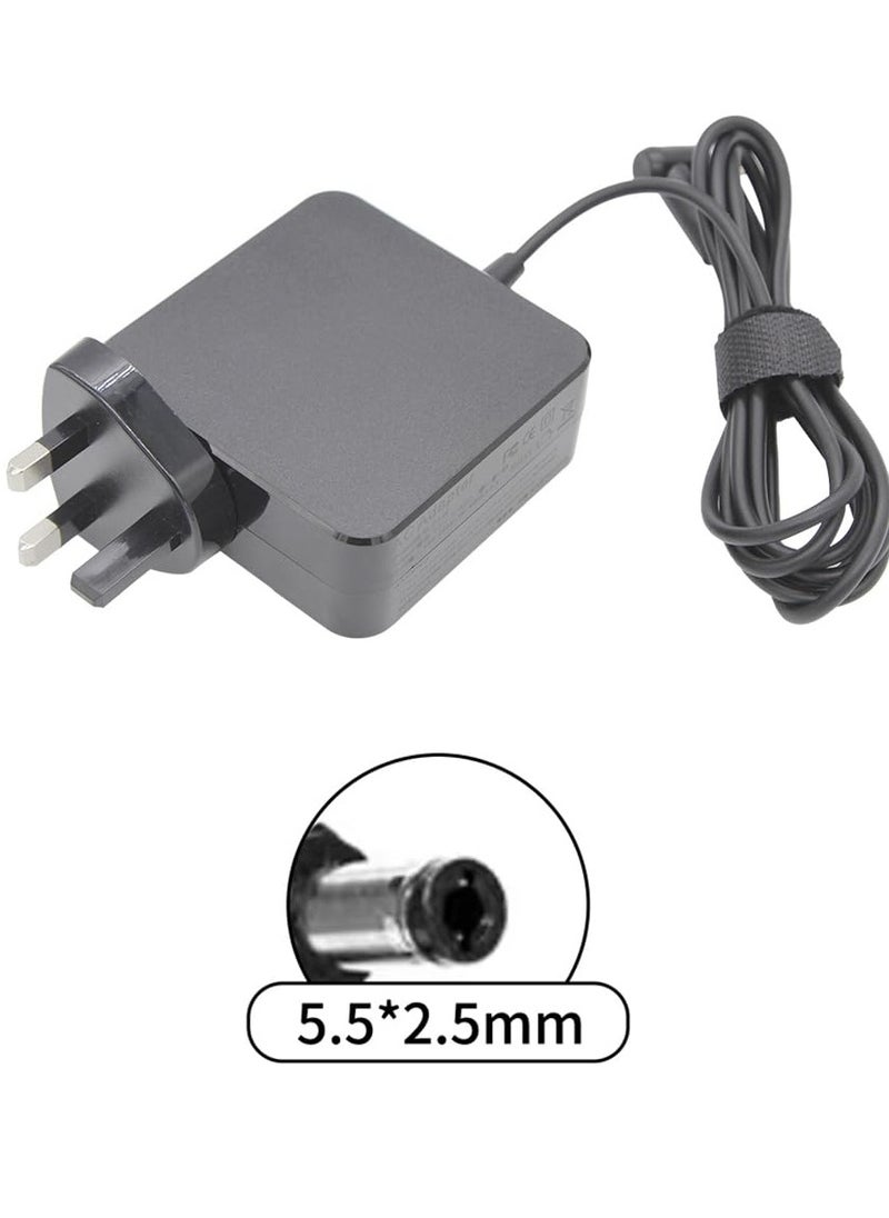 65W Charger UK Plug Square Adapter For ASUS 19V 3.42A 5.5x2.5mm ASUS for Zenbook S46CA X550V X550CA X550CC X550DP X550VB X450 w519L x751 S451 S551L A53E A55A F555LA K501