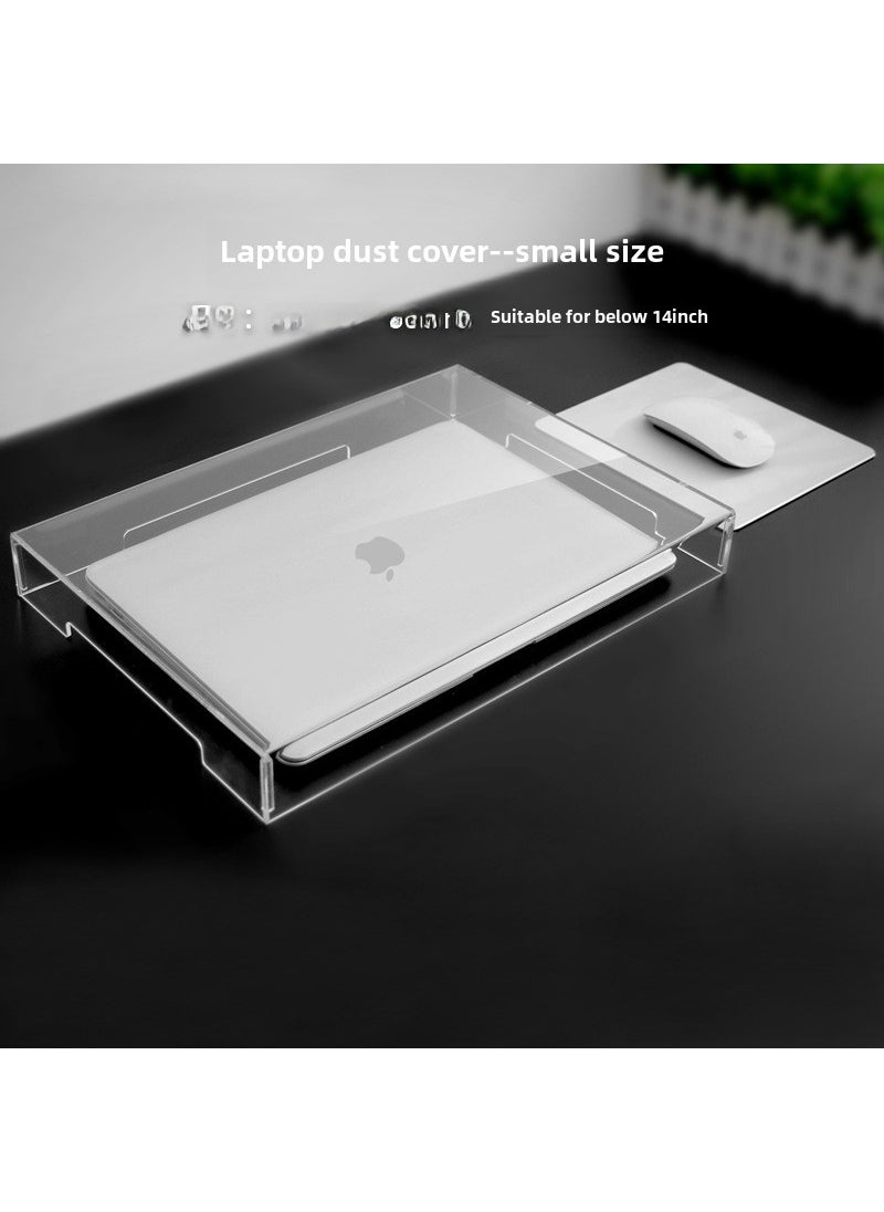 1 x 5 pcs Acrylic Keyboard Dust Cover Glass Mouse Protector Notebook dust cover small/suitable for 14 inches below 38