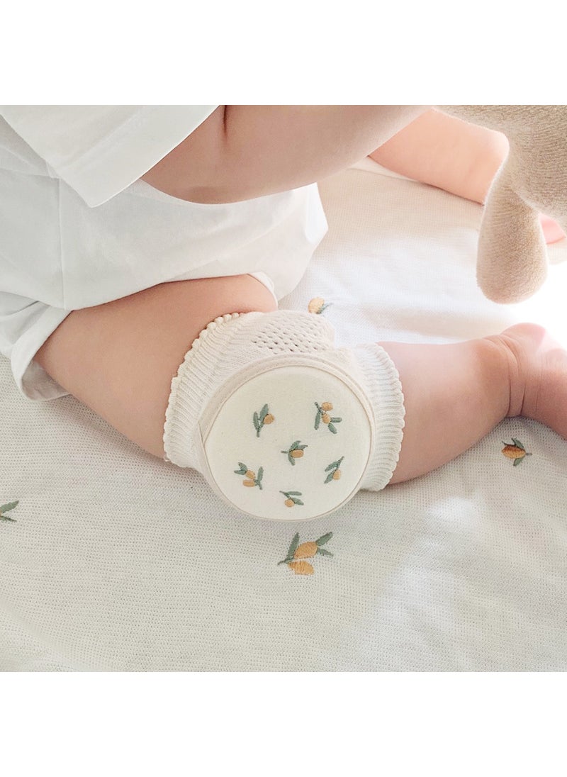 1 x 5 pcs 2022 Summer Thin Baby Knee Pads Cotton Olive flower