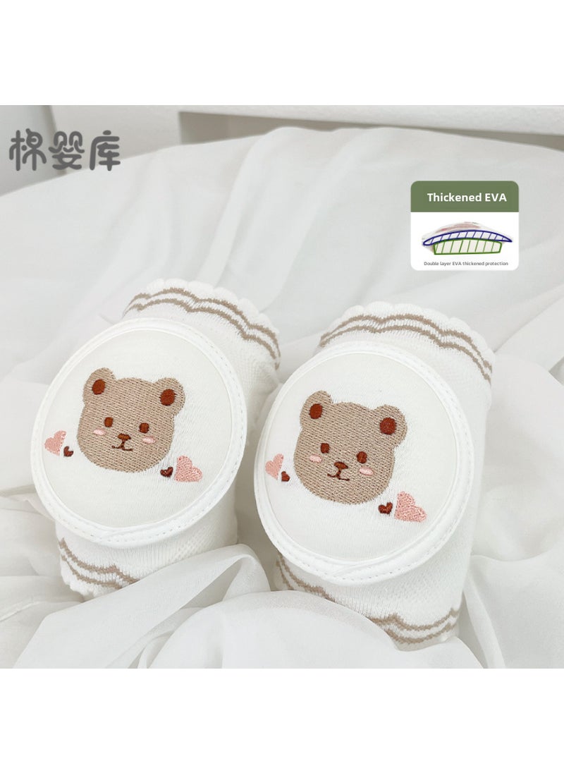 1 x 5 pcs 2022 Summer Thin Baby Knee Pads Cotton Original Bear (upgraded eva)