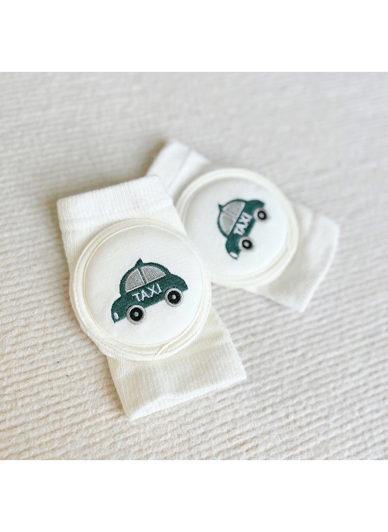 1 x 5 pcs 2022 Summer Thin Baby Knee Pads Cotton Taxi