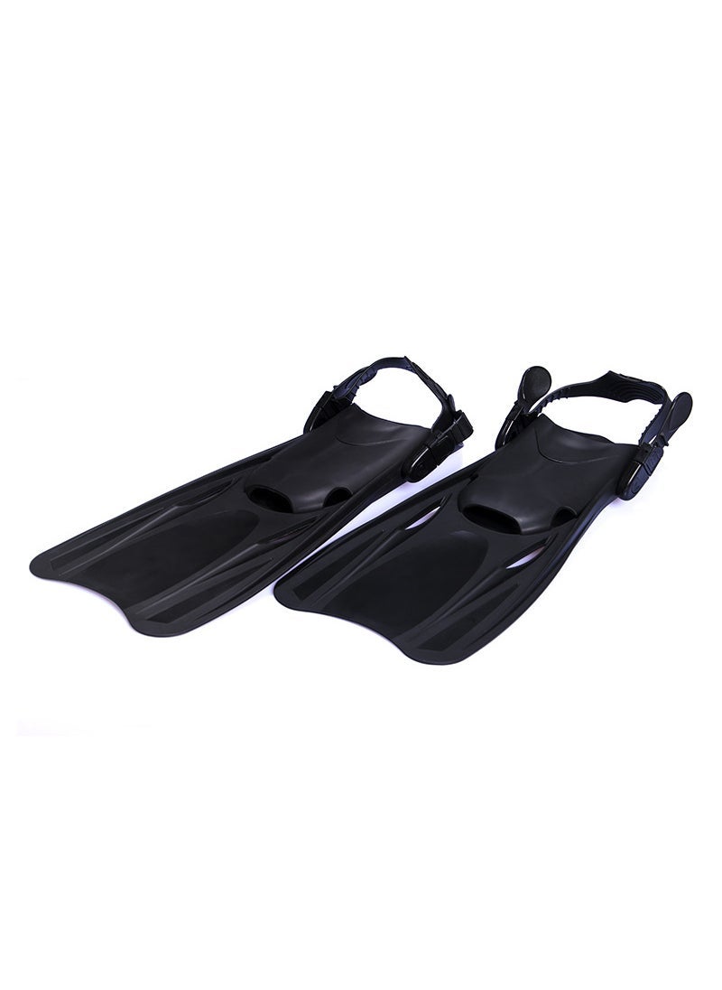 Adjustable High-End Swim Fins for Adults and Kids Black