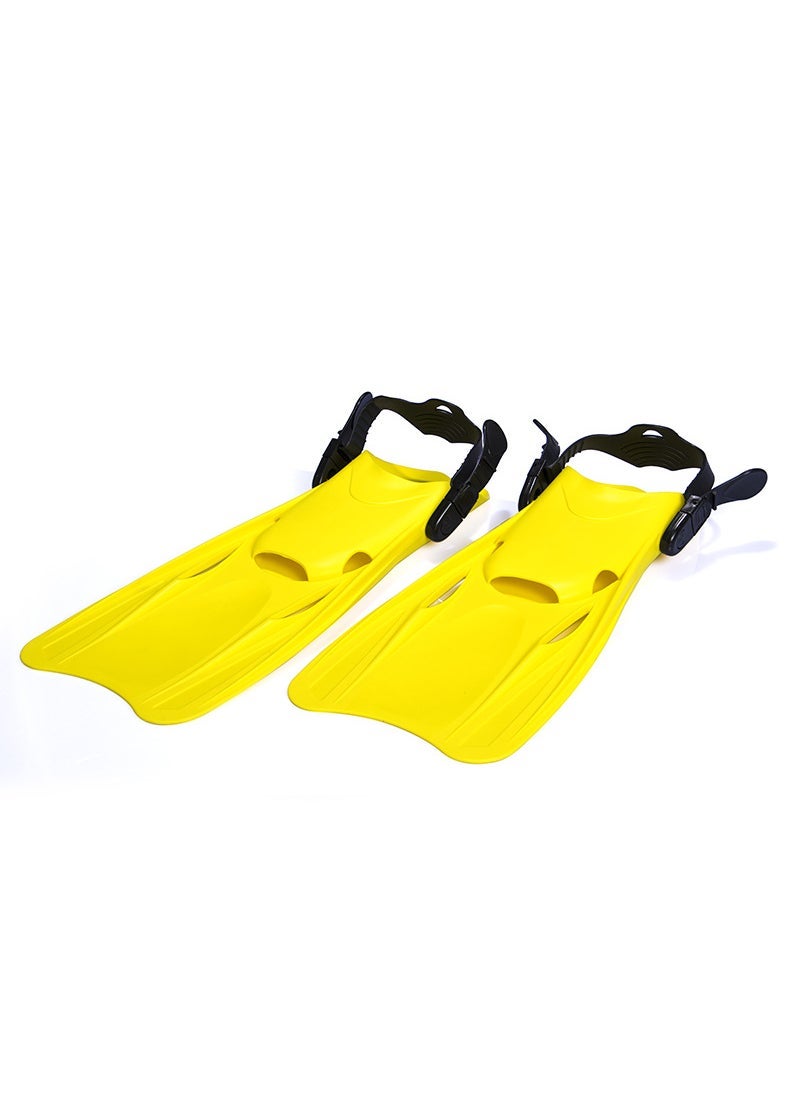 Adjustable High-End Swim Fins for Adults and Kids Yellow