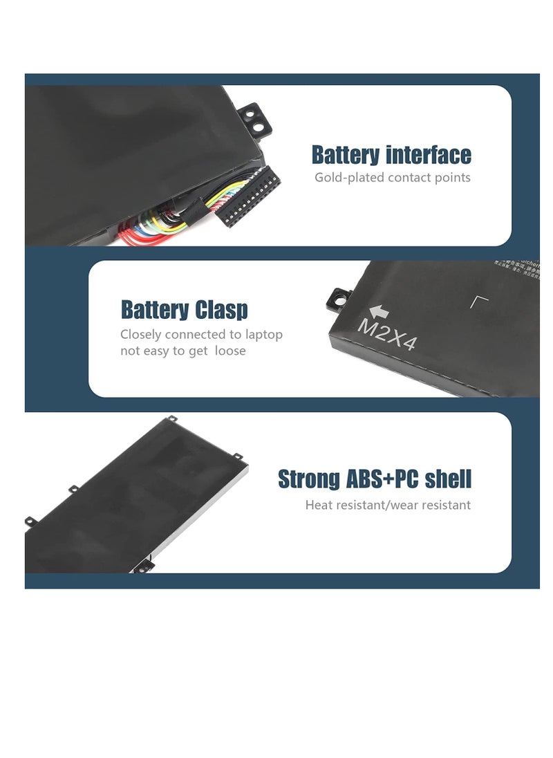 Laptop Battery Compatible for 6GTPY 5XJ28 Battery for Dell XPS 15 9560 9550 9570 7590 Precision 5520 5510 M5520 i7-7700HQ 5XJ28 5D91C 5041C 05041C Laptop Battery Replacement 11.4V 97Wh