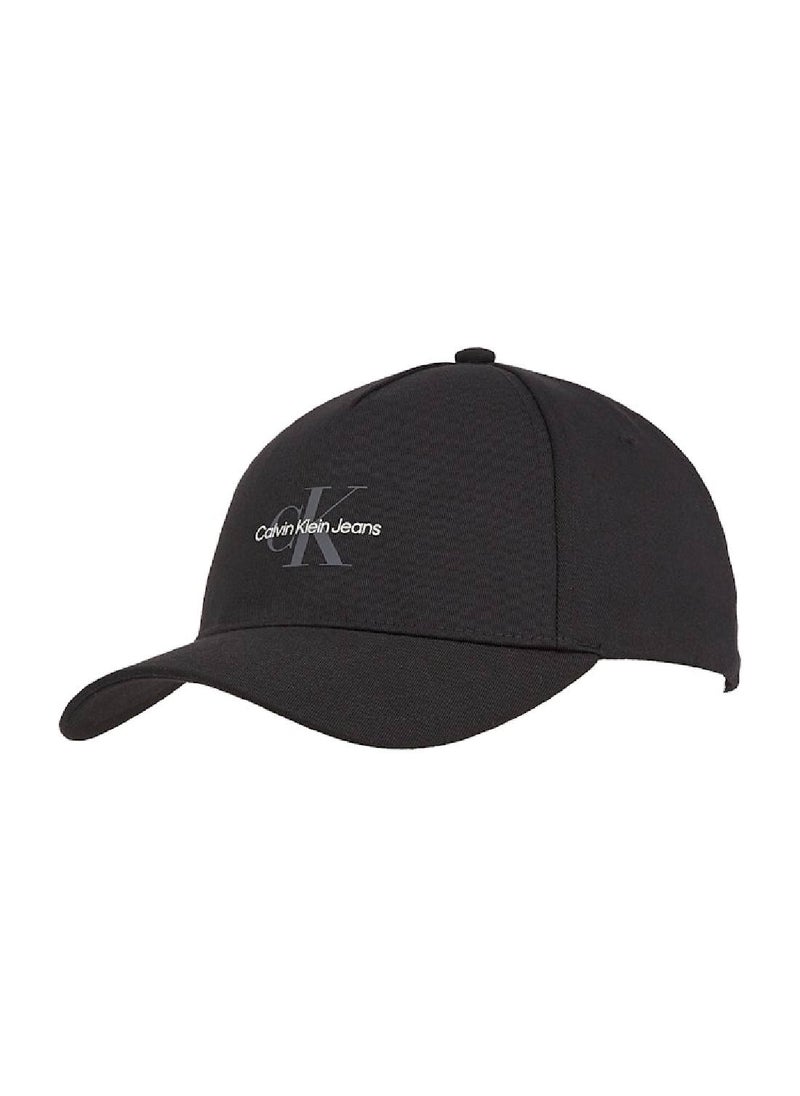 Women's Logo Print Cap - Polyester Blend, Black