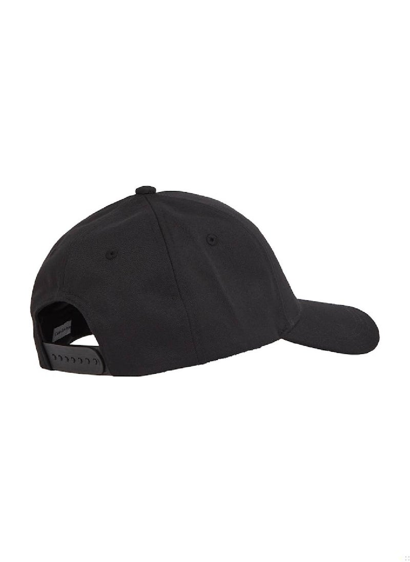 Women's Logo Print Cap - Polyester Blend, Black