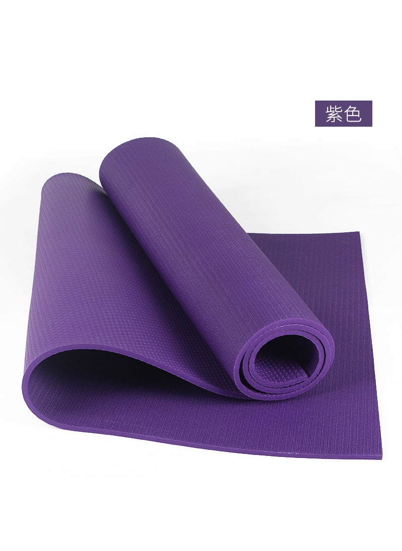 High-Density PVC Yoga Mat Non-Slip Exercise Purple