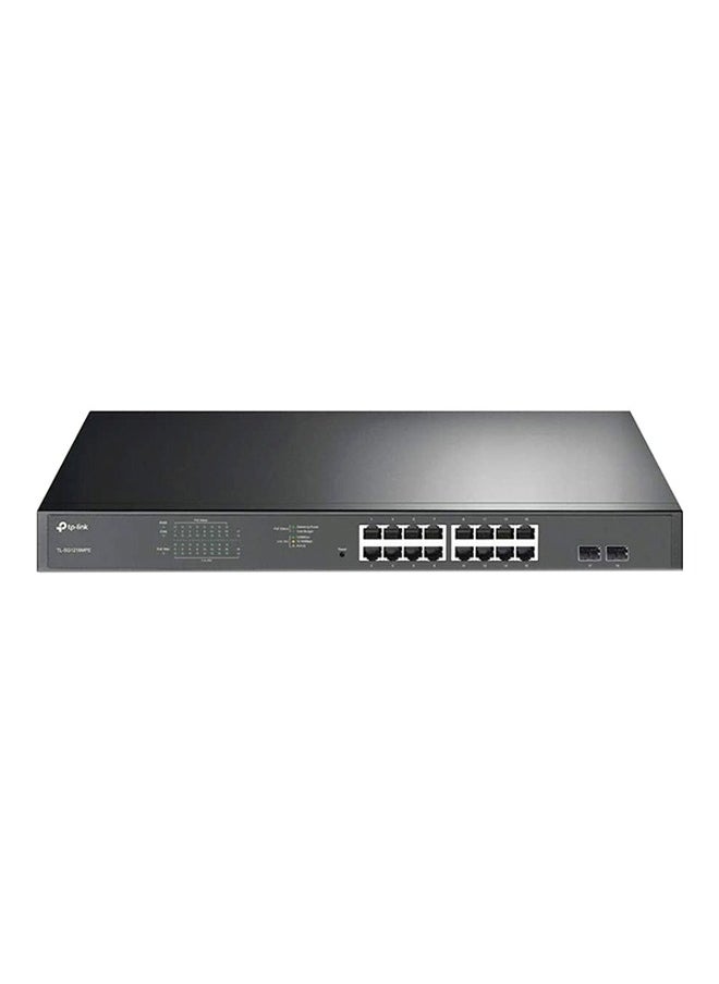 TP-LINK Switch 18-Port Gigabit Easy Smart Switch with 16-Port PoE+TL-SG1218MPE