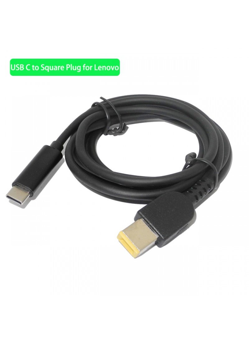 1 x 5 pcs Type-C to DC Charger Cable for Notebooks for Lenovo Square Mouth