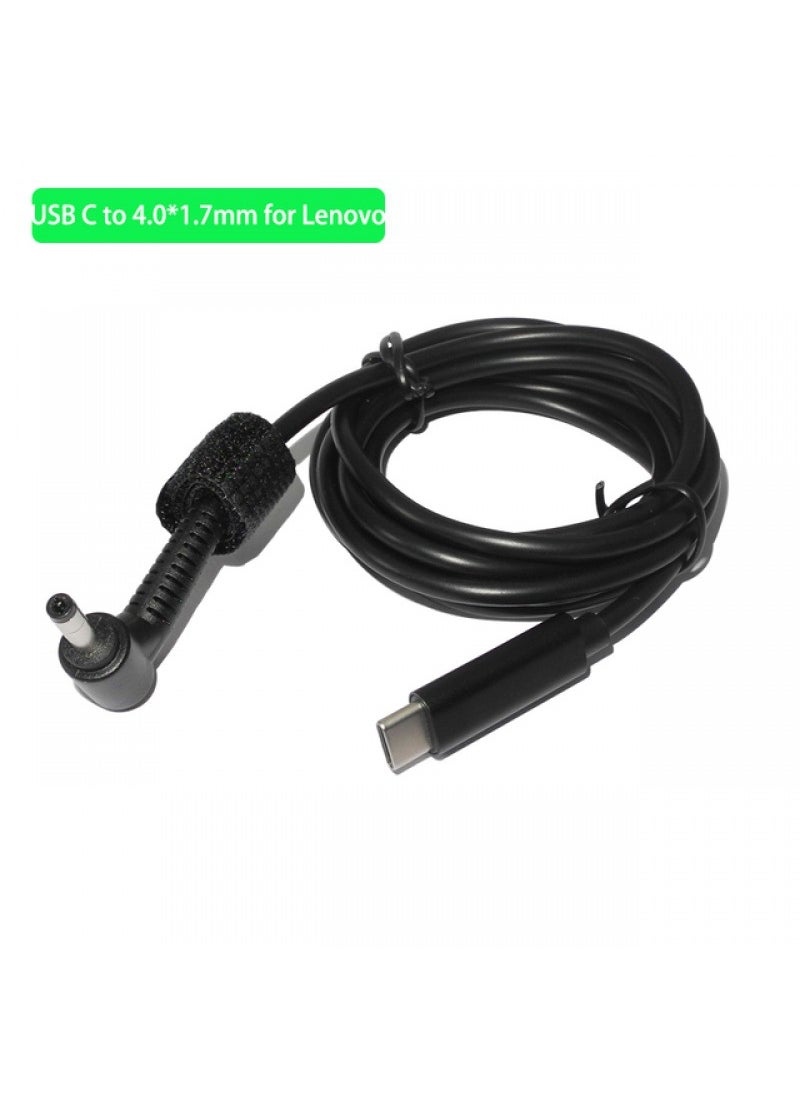 1 x 5 pcs Type-C to DC Charger Cable for Notebooks 4.0-1.7mm