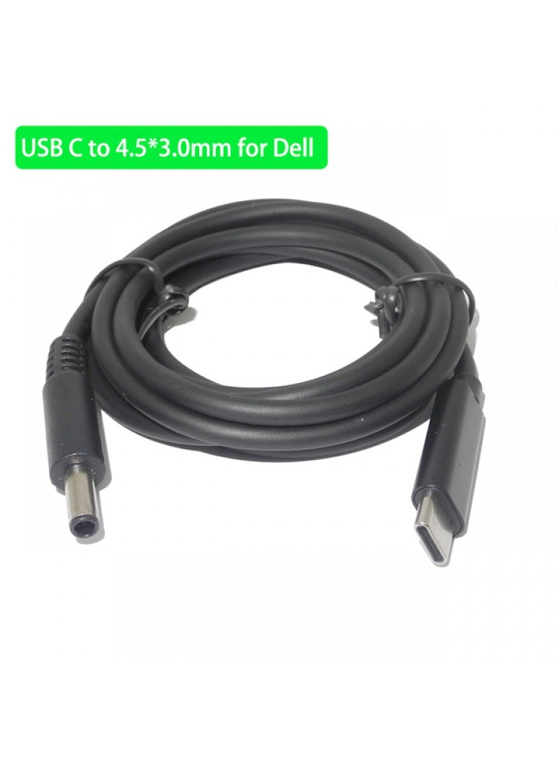 1 x 5 pcs Type-C to DC Charger Cable for Notebooks 4.5-3.0mm(for Dell)