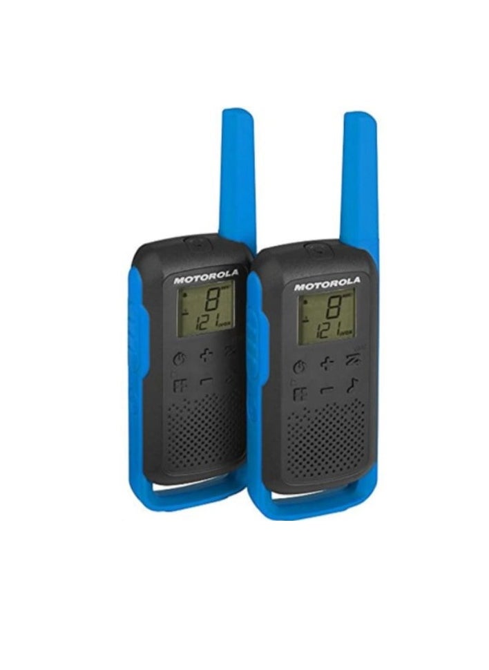 MOTOROLA TALKABOUT T62 Walkie-talkies Blue Twin Back