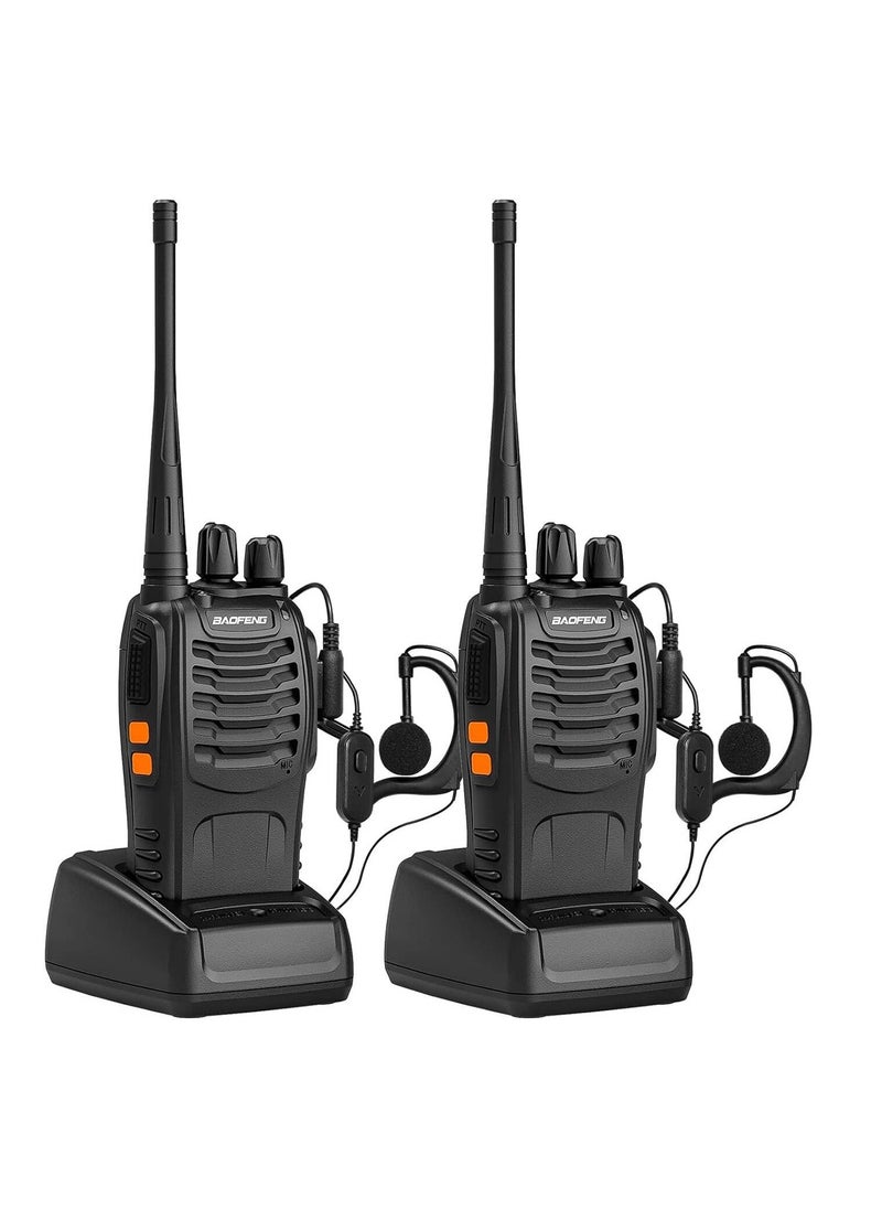 BF-888S Dual Walkie Talkies – Durable Design, USB Charging, Long Battery Life