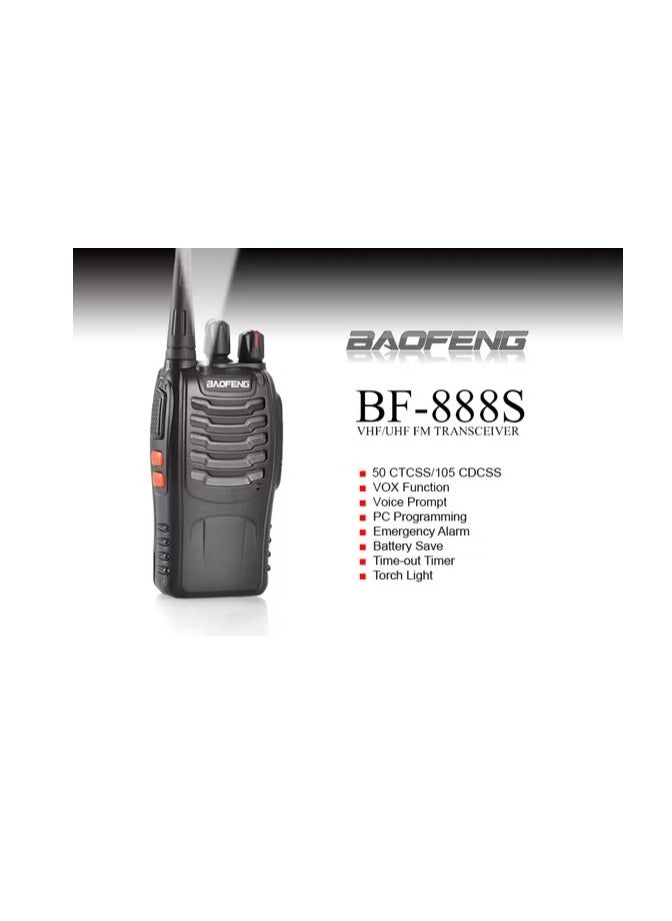 BF-888S Dual Walkie Talkies – Durable Design, USB Charging, Long Battery Life