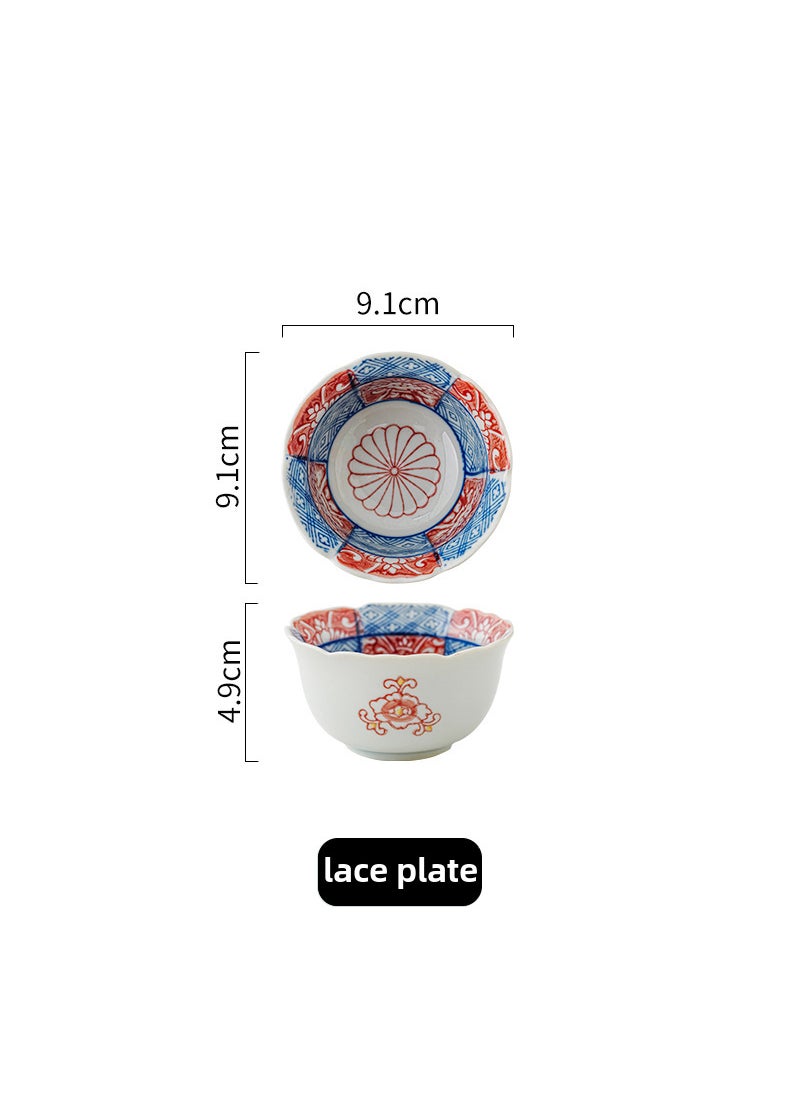 Hand-painted Ceramic Dip Bowls Sauce Dish Lace dish