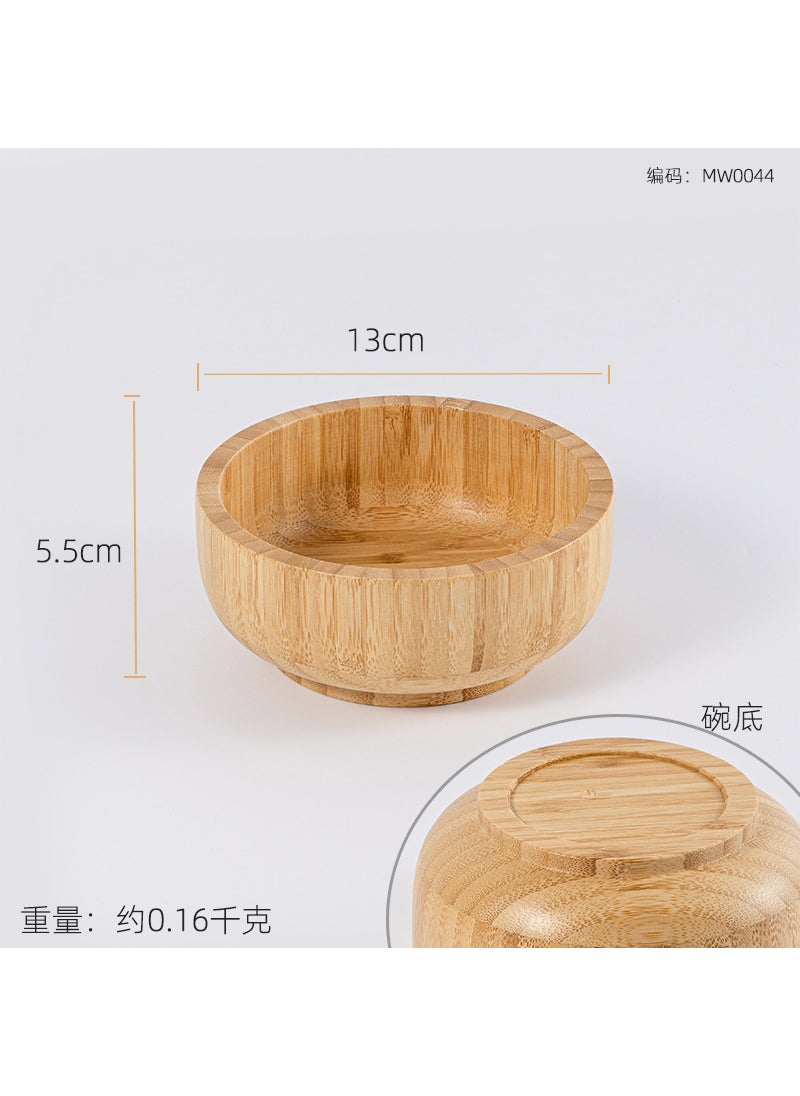 Japanese Style Large Bamboo Mixing Bowl Small bamboo bowl with bottom 13*5.5cm