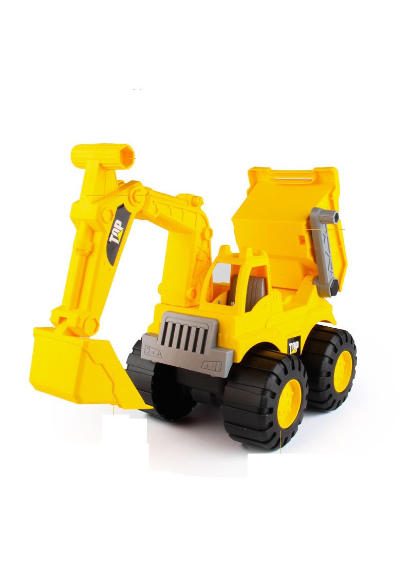 Kids Beach Bulldozer Toy Truck Inertia Excavator 677-25 Excavation dump truck