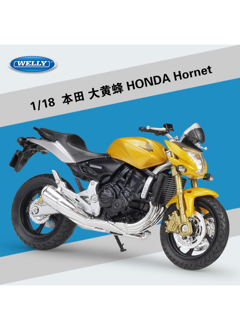 1:18 WELLY Kawasaki Z1000R Alloy Motorcycle Model Honda Hornet Hornet Gold