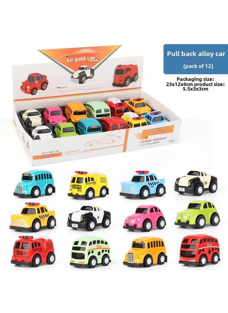 1 x 5 pcs Mini 5CM Q Alloy Car Models for Kids 793F Huili small alloy car (price is one price)