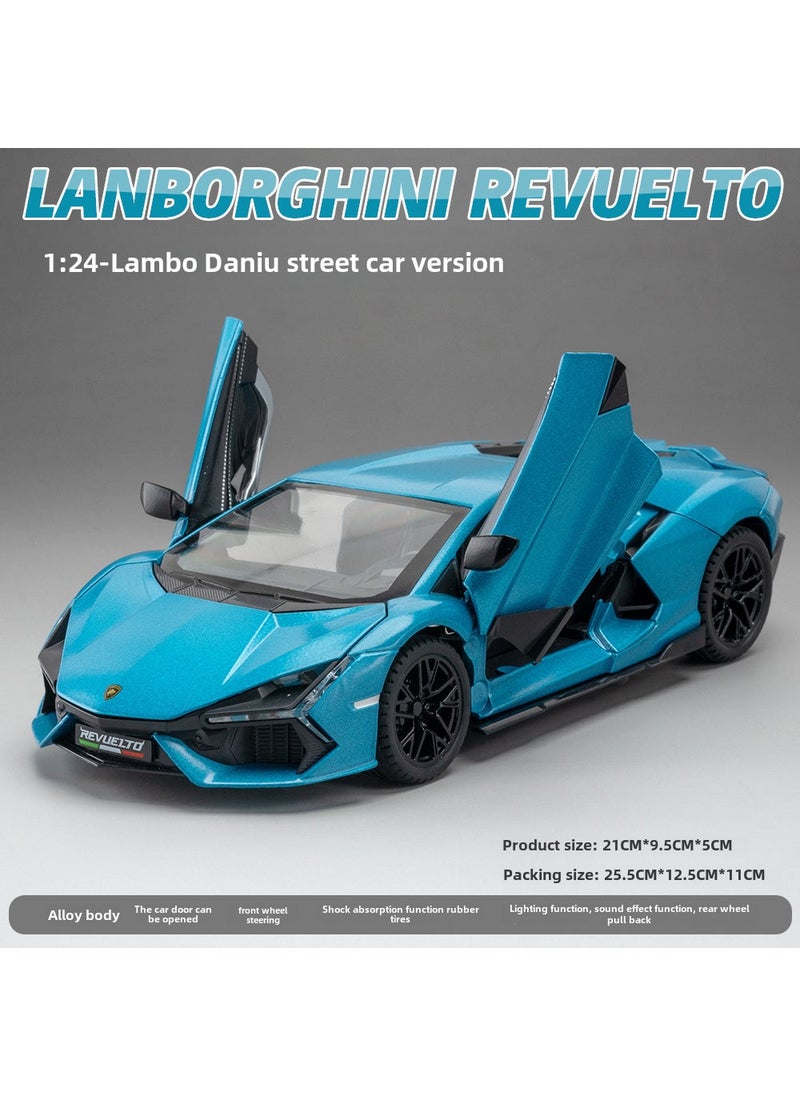 1:24 Scale Alloy Lamborghini Model Toy Car Blue