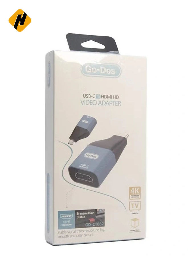 Go-Des USB-C to HDMI HD Video Adapter GD-CT062