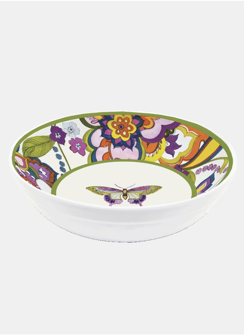 Set of 6 Melamine Soup Plates 23 cm Amazzonia Baci Milano