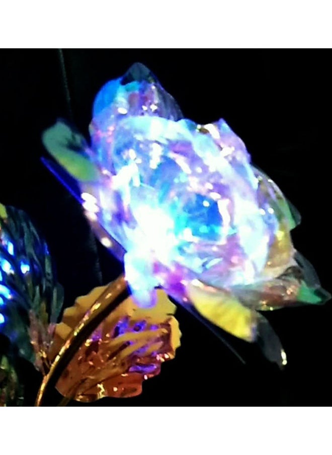 Artificial Rose Flower With Light Purple/Gold