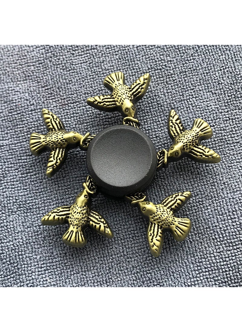 Antique Bronze Alloy Fidget Spinner Stress Relief Gyro GT-21-Bronze-Swallow