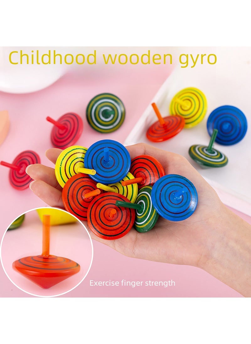 Wooden Spinning Top Toy, Stress Relief, Kindergarten Gifts