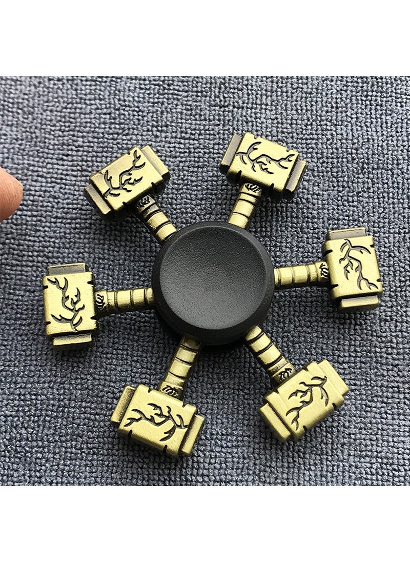 Antique Bronze Alloy Fidget Spinner Stress Relief Gyro GT-17-Bronze-Quake