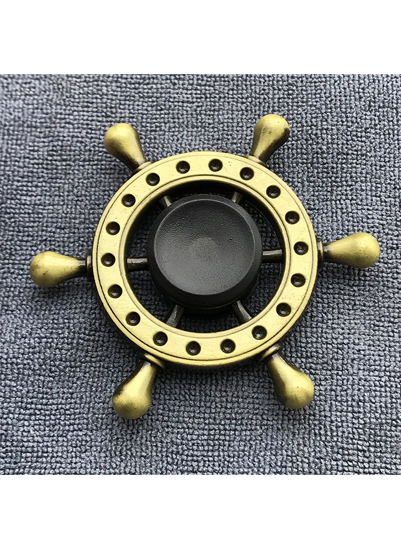 Antique Bronze Alloy Fidget Spinner Stress Relief Gyro GT-09-Bronze-Helmsman