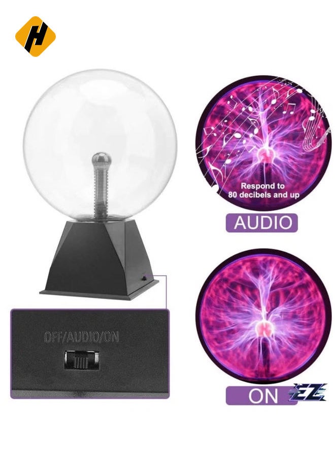 NEW 8-Inch Plasma Ball – Magic Touch Sensitive Plasma Lamp Nebula Globe for Parties, Home Decor, and Props