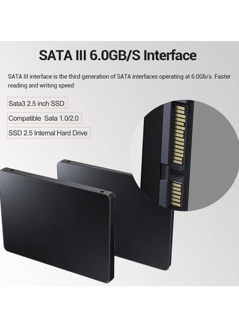 2.5-Inch Internal SSD, 870 EVO Actual memory 128GB, expansion and upgrade virtual memory 4TB SATA3 High-Speed Storage Drive – 6.0Gb/s Transfer Rate, Compatible with SATA 1.0/2.0, Perfect for Upgrading and Expanding Storage