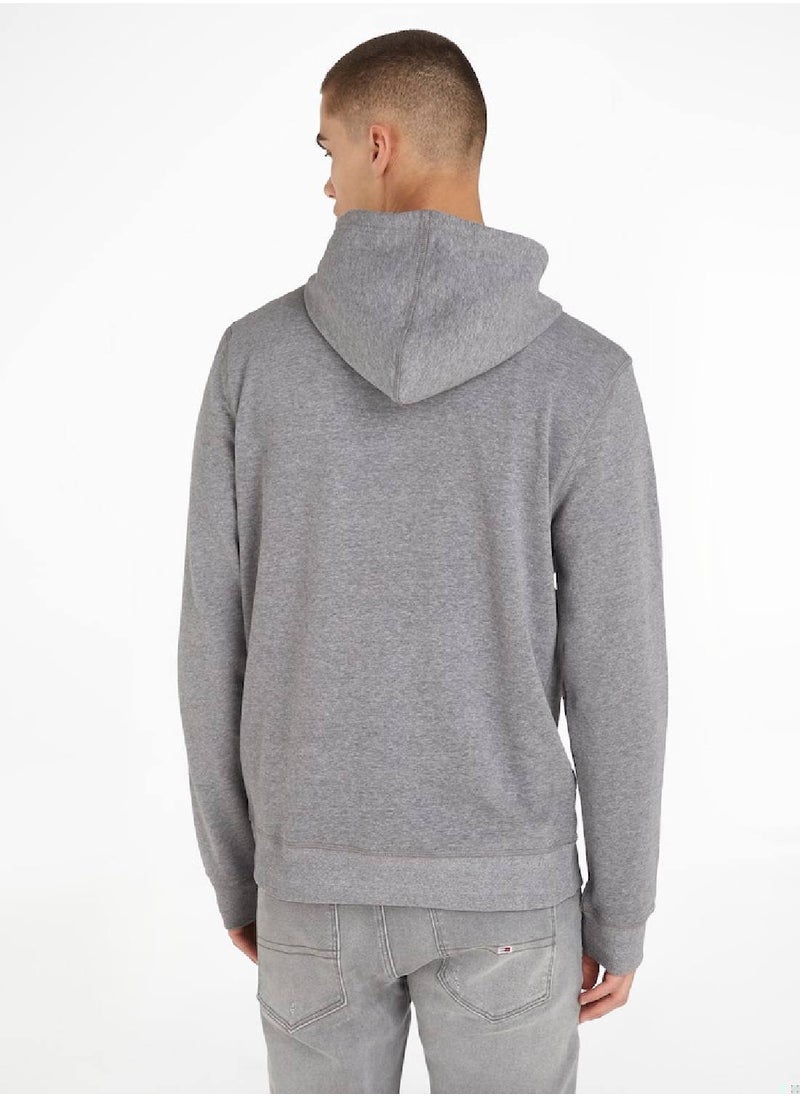 Men's Original Logo Lounge Hoody, Grey