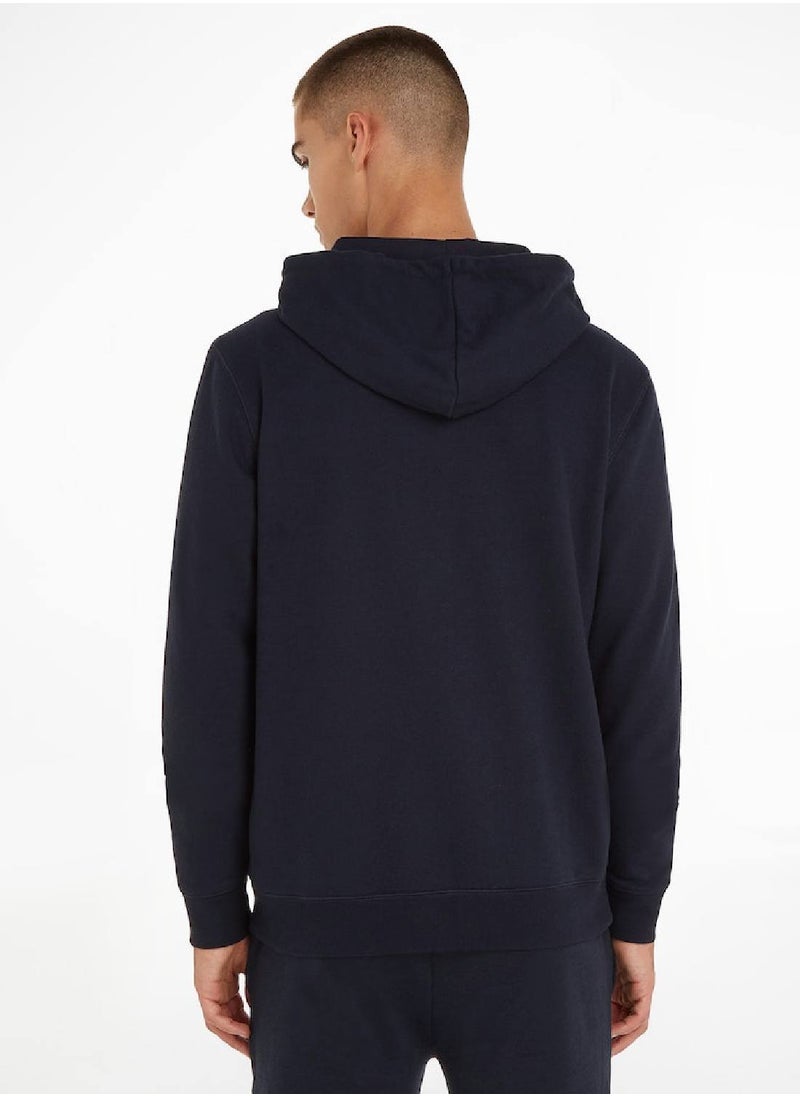 Men's Original Logo Lounge Hoody, Navy