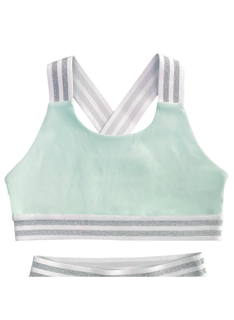 Girls Skin-Friendly Yoga Outfit for Training Mint Sundae