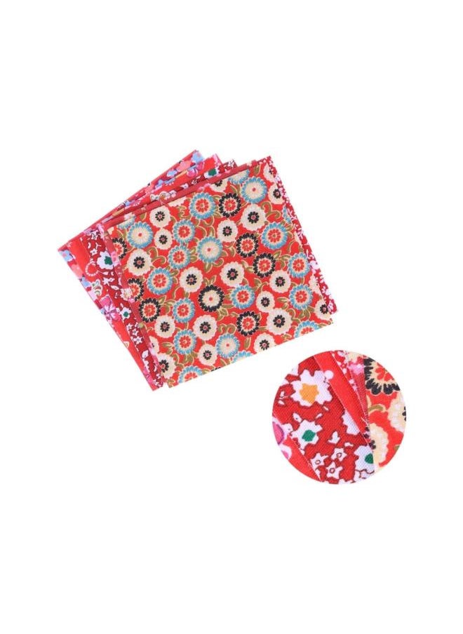 10pcs Floral Cotton Fabric Square Craft Fabric Printed Patchwork Squares for DIY Sewing Quilting Scrapbooking Handmade