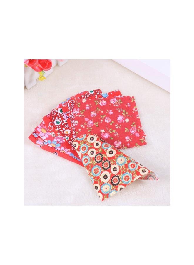 10pcs Floral Cotton Fabric Square Craft Fabric Printed Patchwork Squares for DIY Sewing Quilting Scrapbooking Handmade