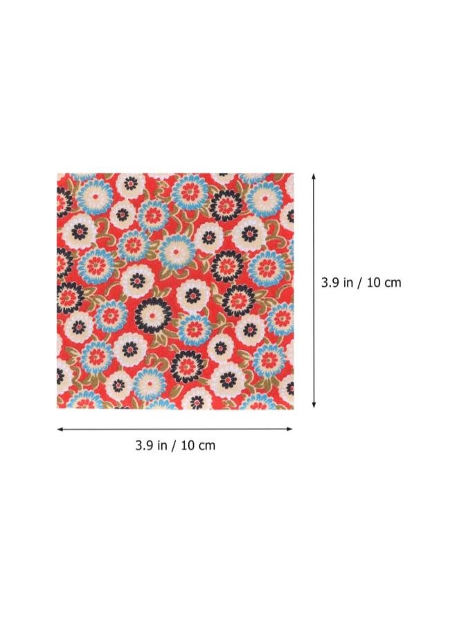 10pcs Floral Cotton Fabric Square Craft Fabric Printed Patchwork Squares for DIY Sewing Quilting Scrapbooking Handmade