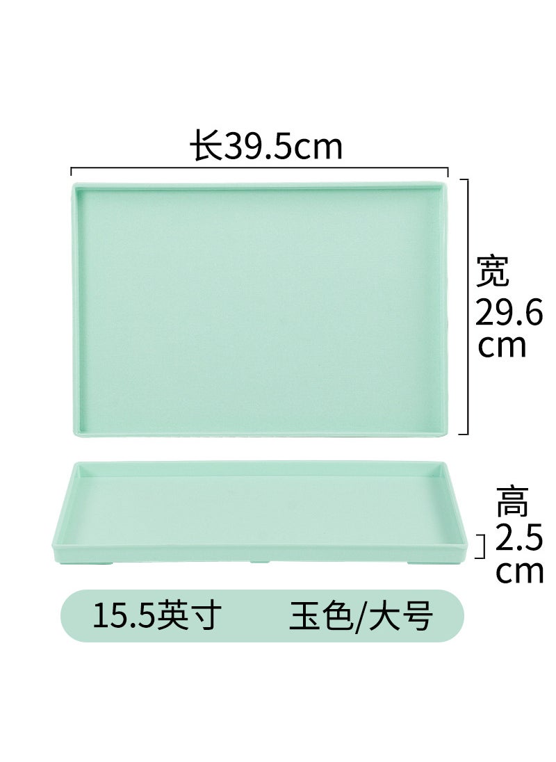 Nordic Melamine Serving Tray Creative Rectangular Plate Jade Tray-Large WHM-6631