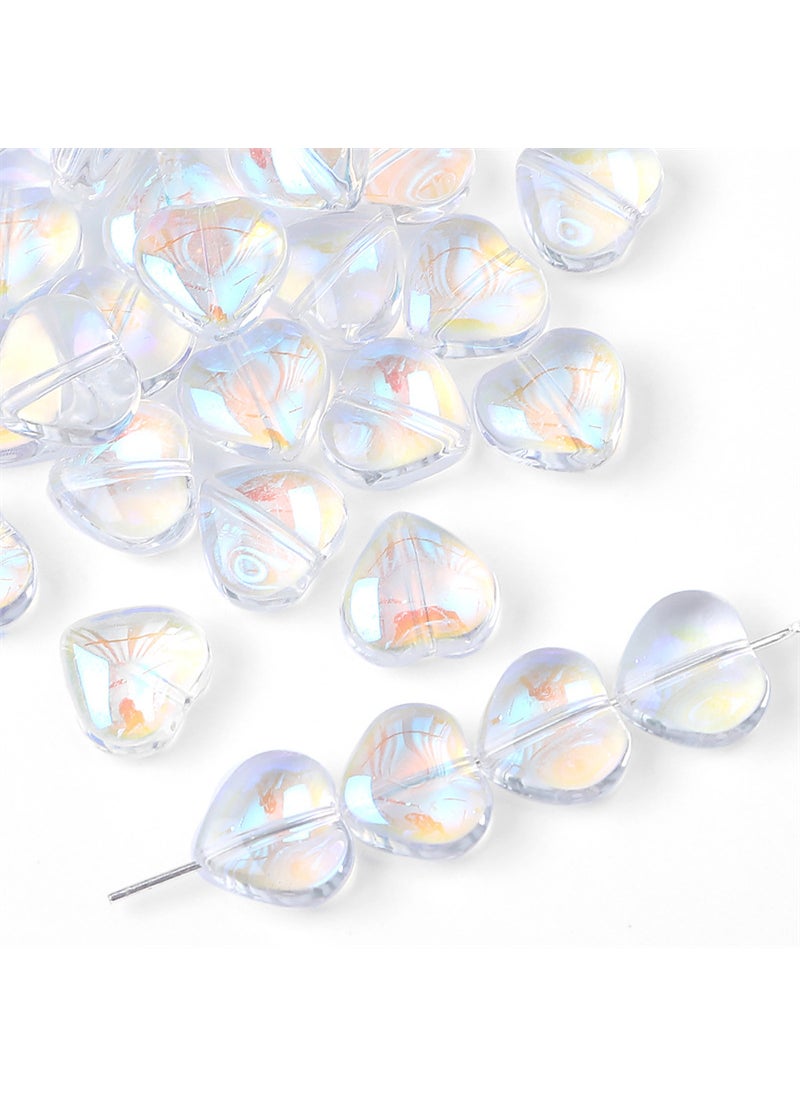 Gradient Crystal Beads for DIY Jewelry Making Crystal White