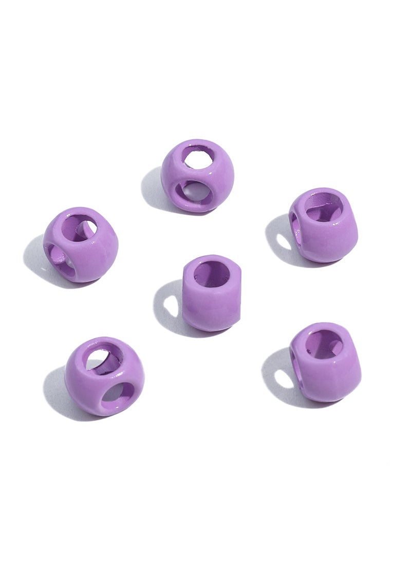 Colorful Alloy Beads DIY Jewelry Charms Purple
