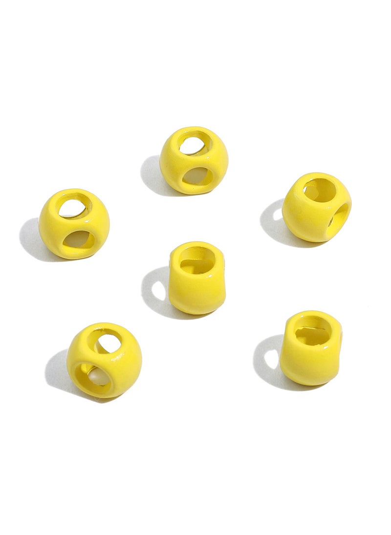 Colorful Alloy Beads DIY Jewelry Charms Yellow