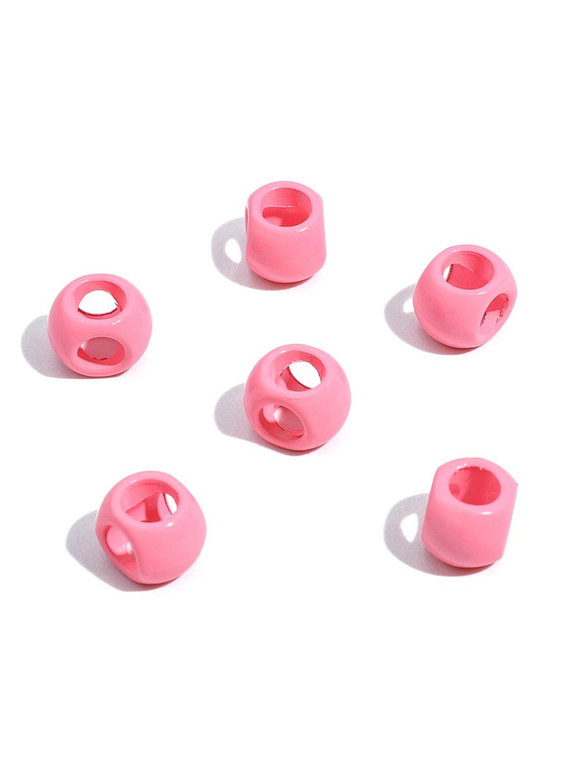 Colorful Alloy Beads DIY Jewelry Charms Pink