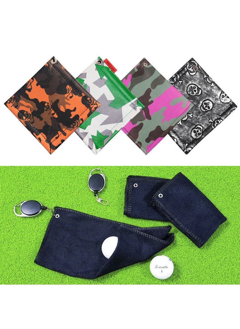 Biramalo Quick-Dry Golf Towel with Clip GF19_Green