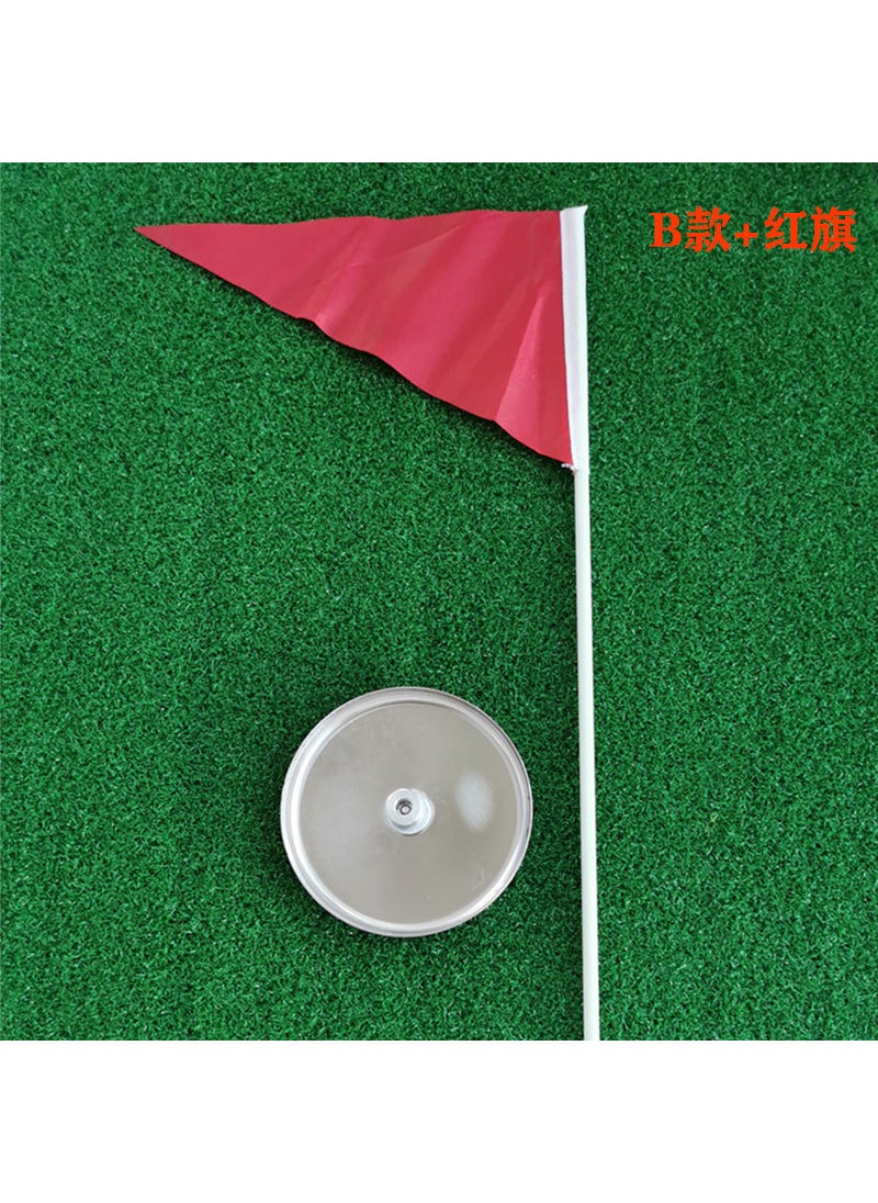 Stainless Steel Golf Hole Cup with Practice Putting Flag 2.0 * 10CM stainless steel hole Cup