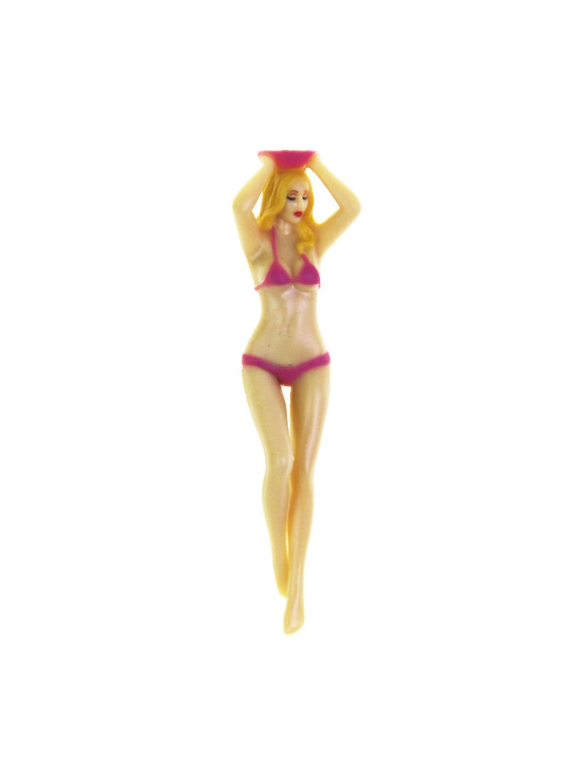 Golf Tee Bikini Model Plastic Holder Pink (single grain)