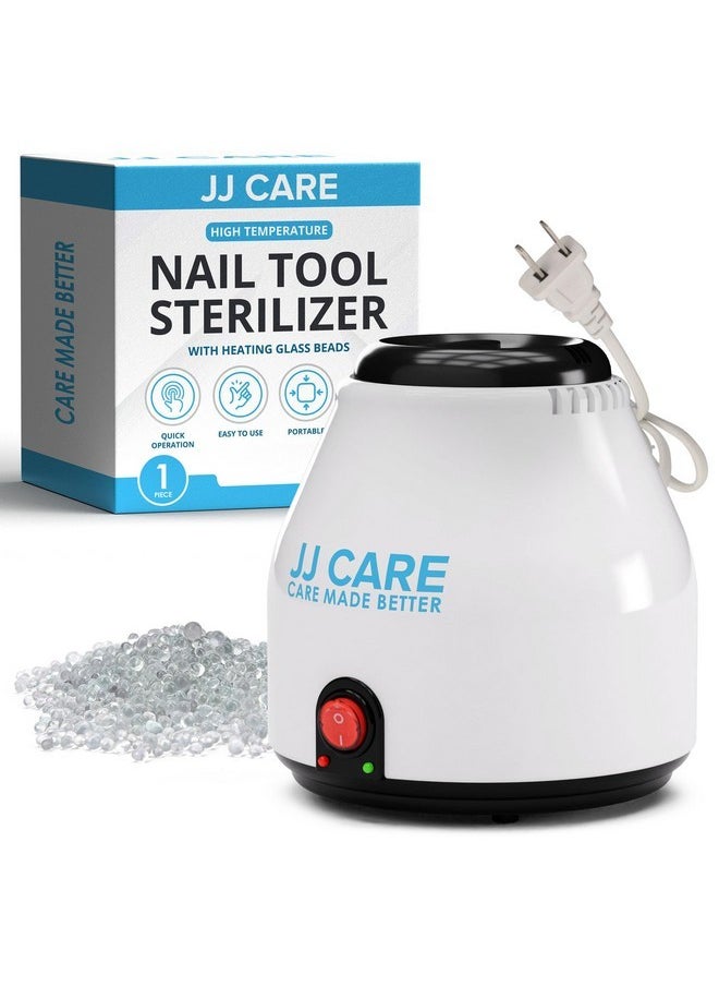 Nail Tool Sterilizer With Glass Beads | Implement Tweezer Disinfectant Container | Salon & Manicure Disinfectant Jar Small